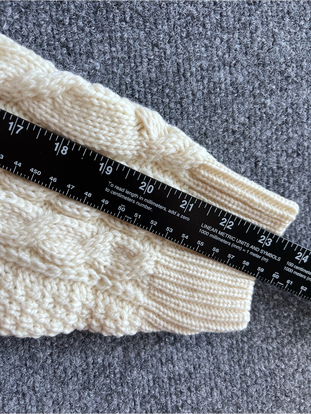 Peregrine England 100% Pure New Wool Cable Knit Fisherman Sweater Ivory XXL - Picture 5 of 8